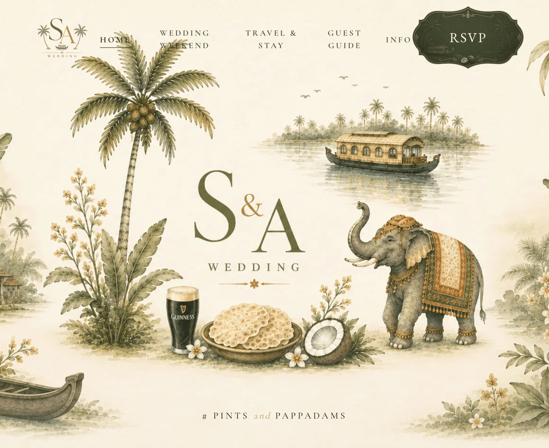 Sarah & Anshul website