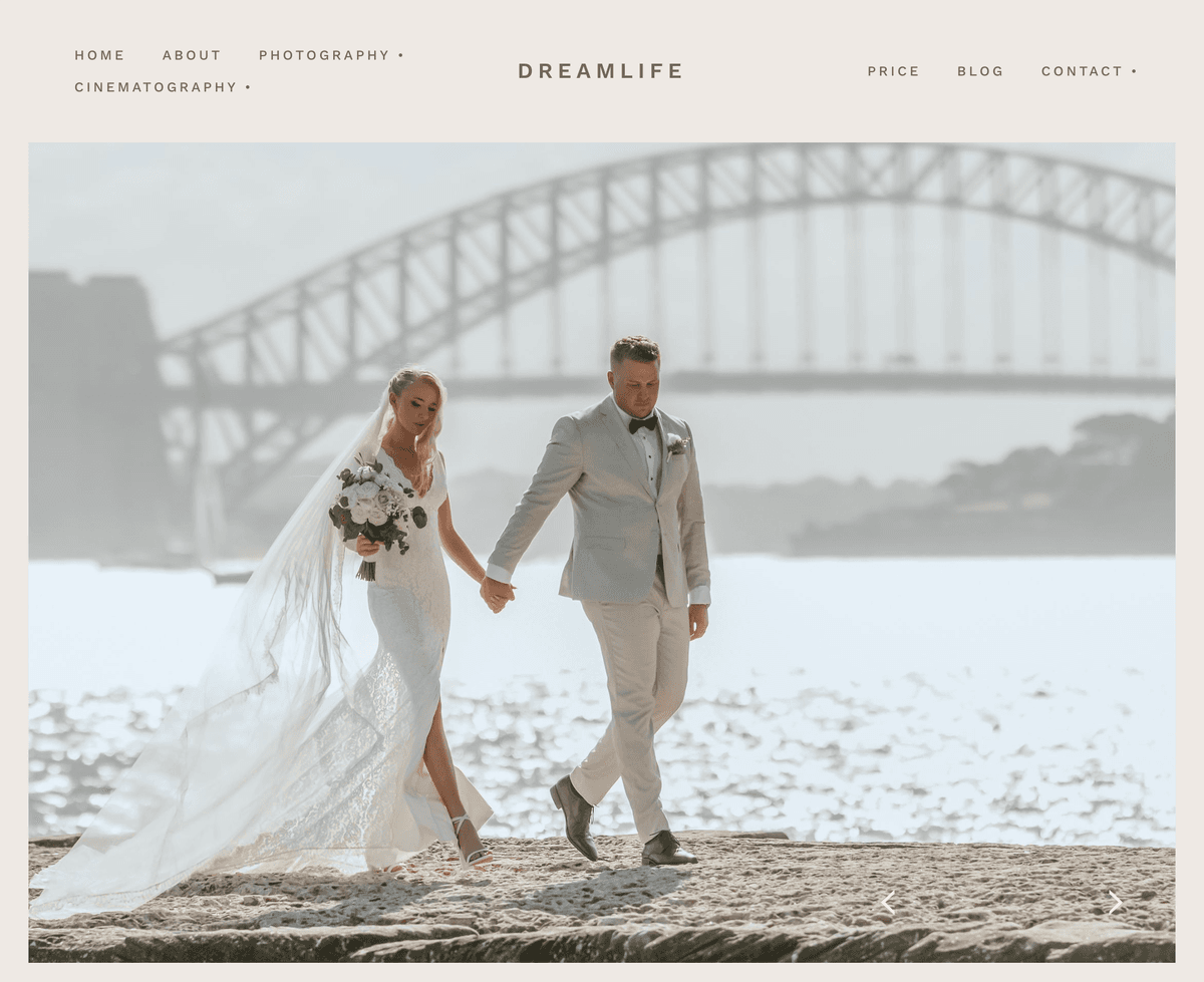 Dreamlife Wedding website